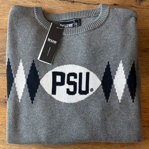 Gray Argyle Men Sweater Penn State University